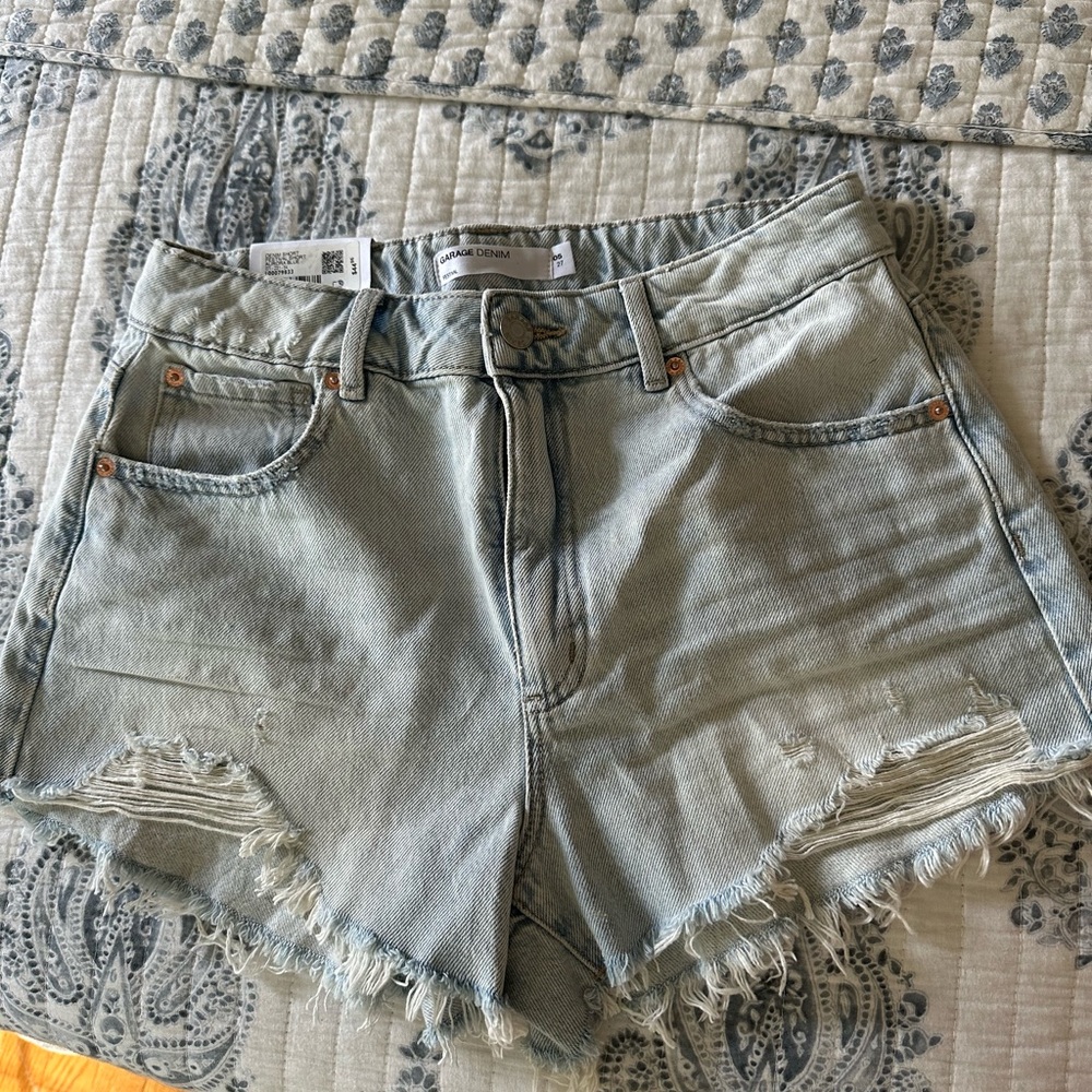 Garage denim shorts